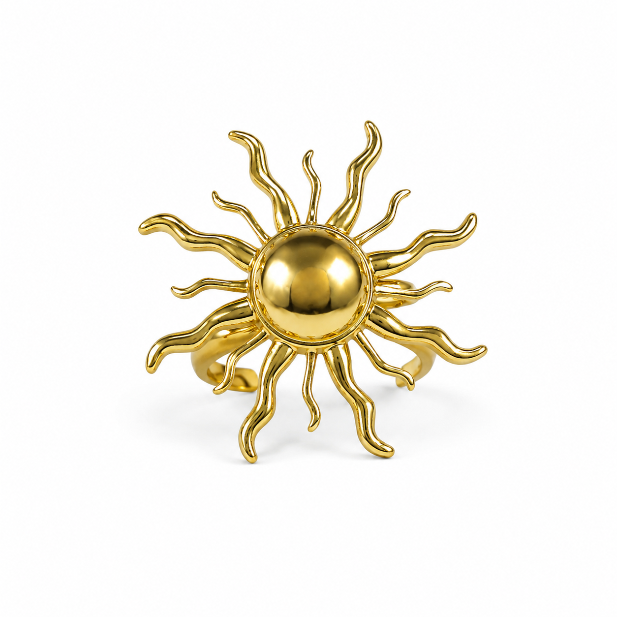 Gold Sunburst Ring