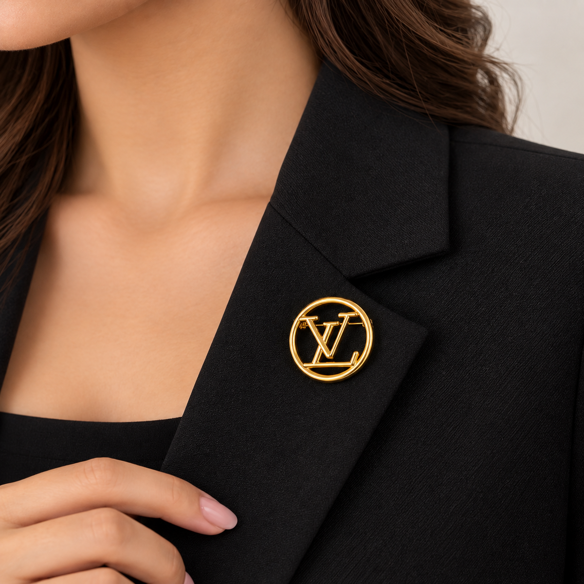 Golden Monogram Brooch ✨