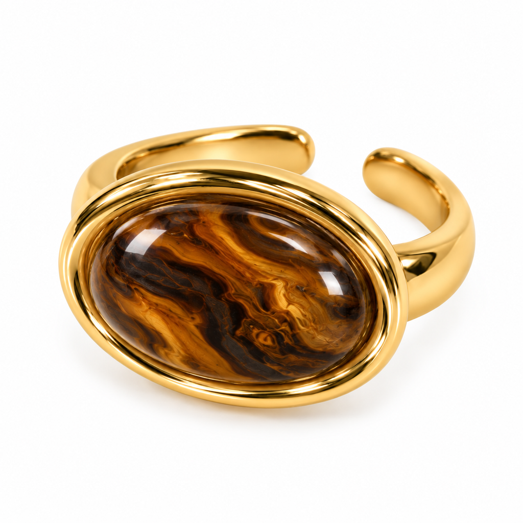 Amber Open-Back Ring ✨🧡