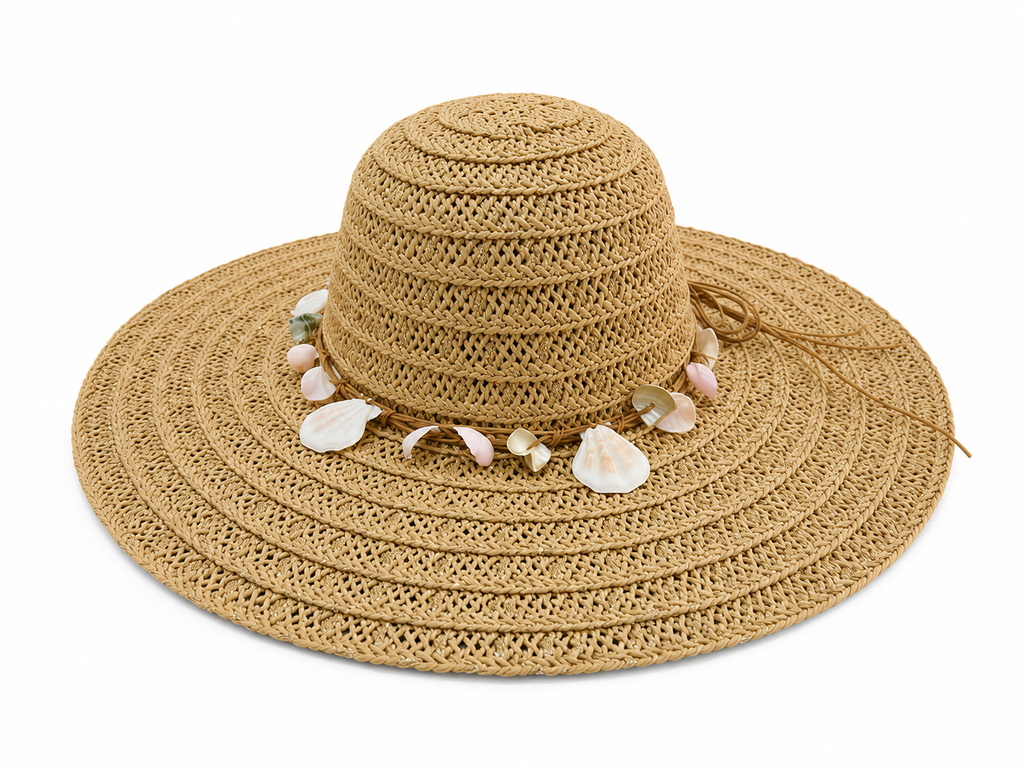 Handwoven Straw Beach Tote Bag