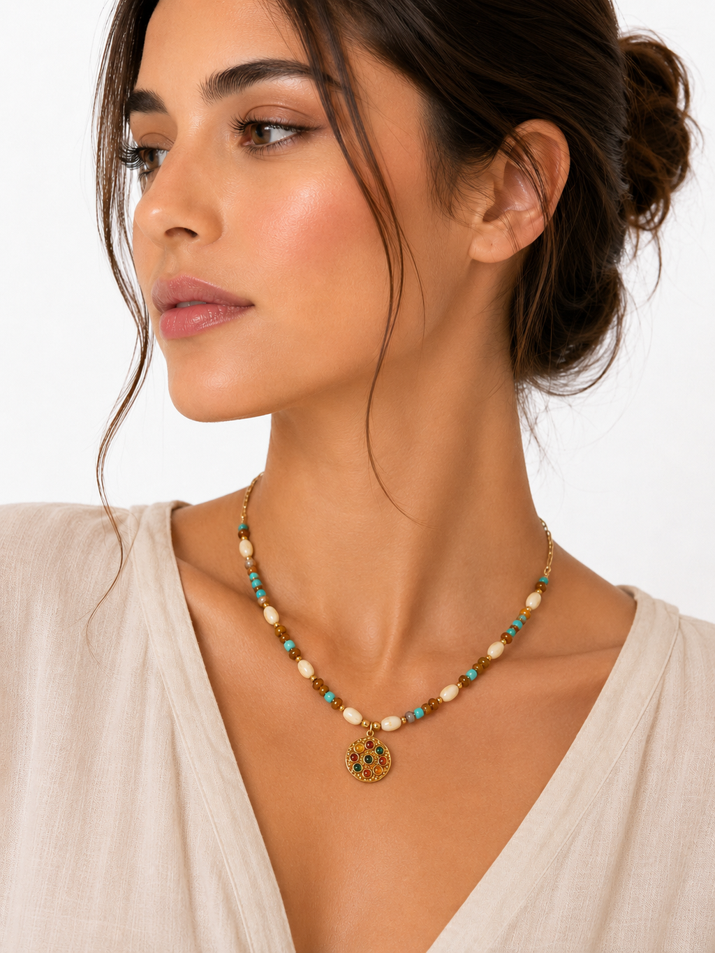 Multicolor Pendant Necklace