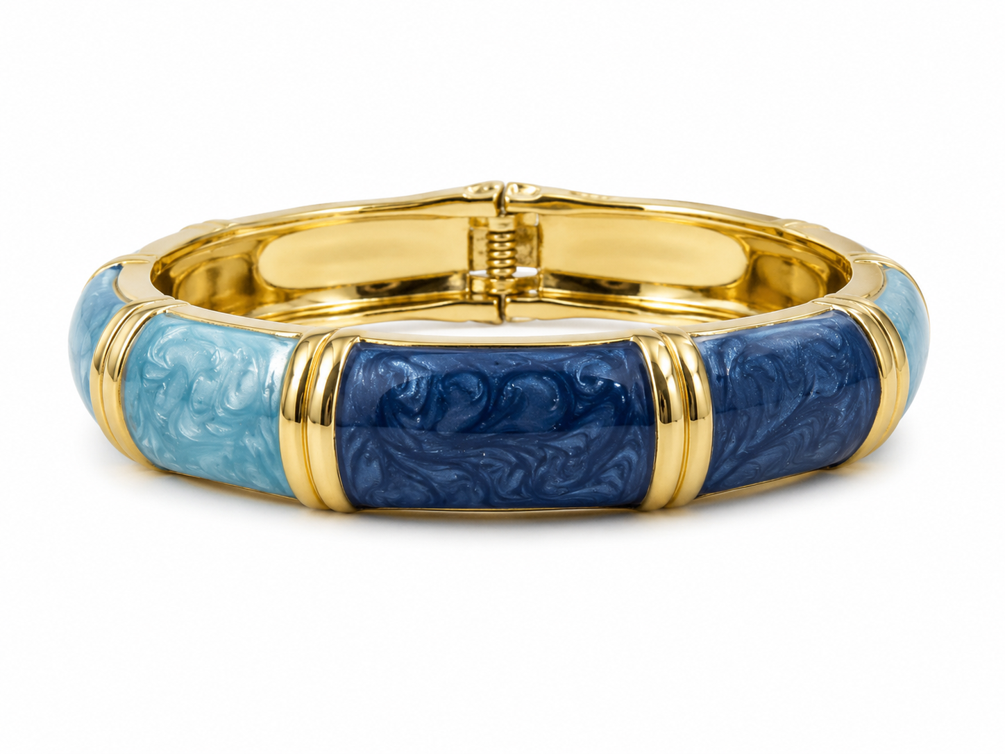 Blue Enamel Bangle