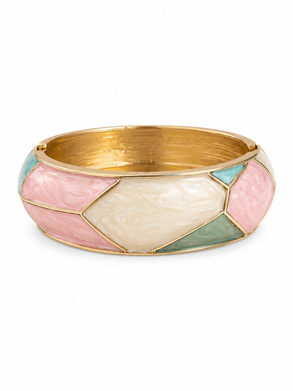 Pastel Mosaic Cuff Bracelet