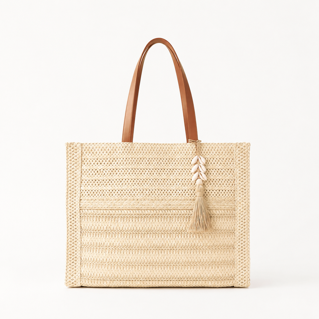 Elegant Straw Tote