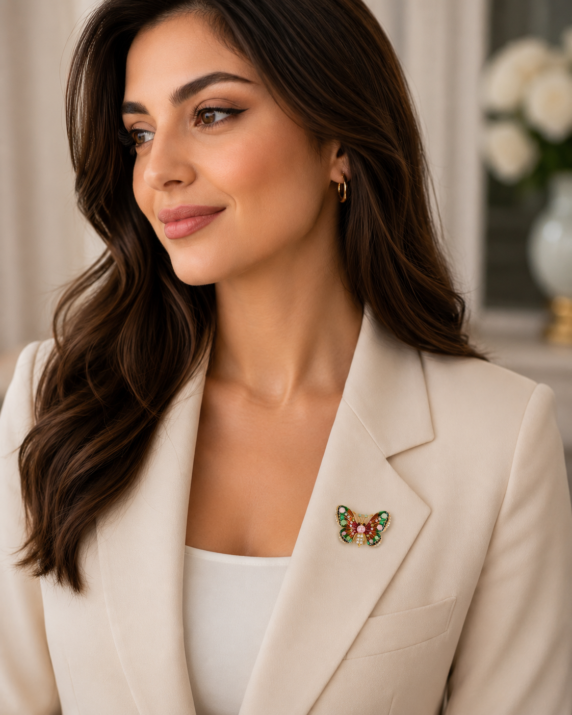 Colorful Butterfly Brooch