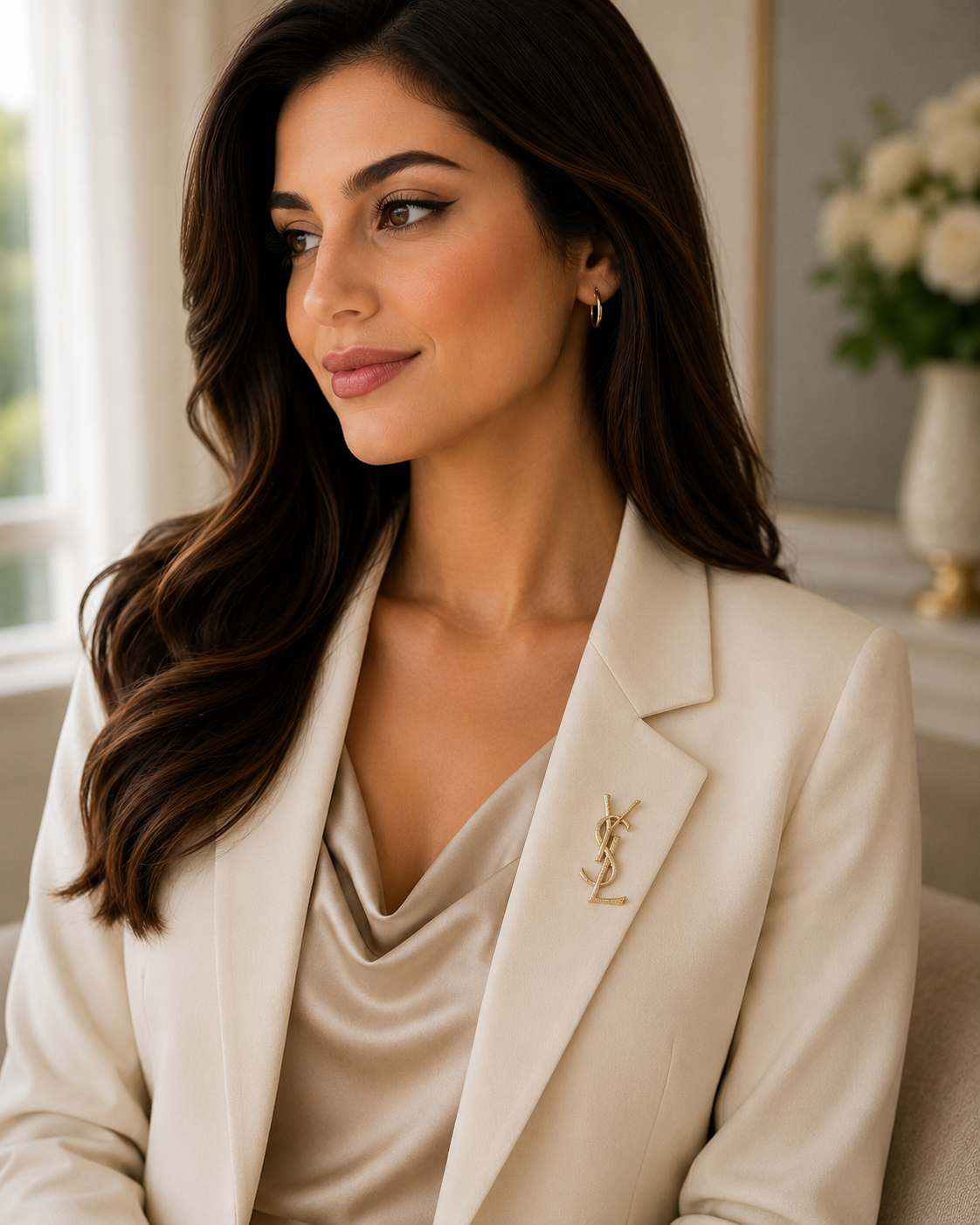 Elegant Gold Brooch