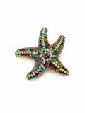 Vintage gold-tone starfish brooch