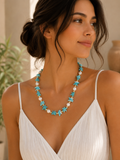 A coastal-inspired statement necklace