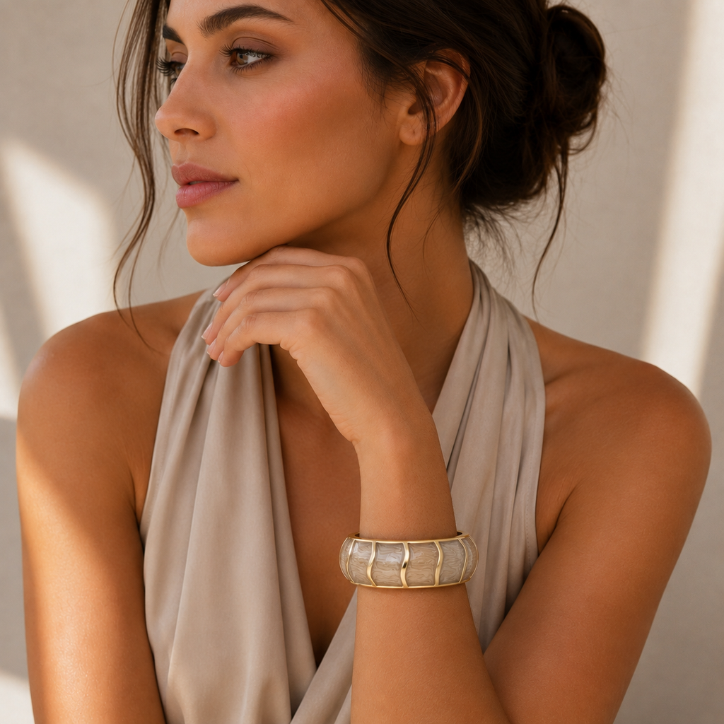 Gold Pearl Bracelet