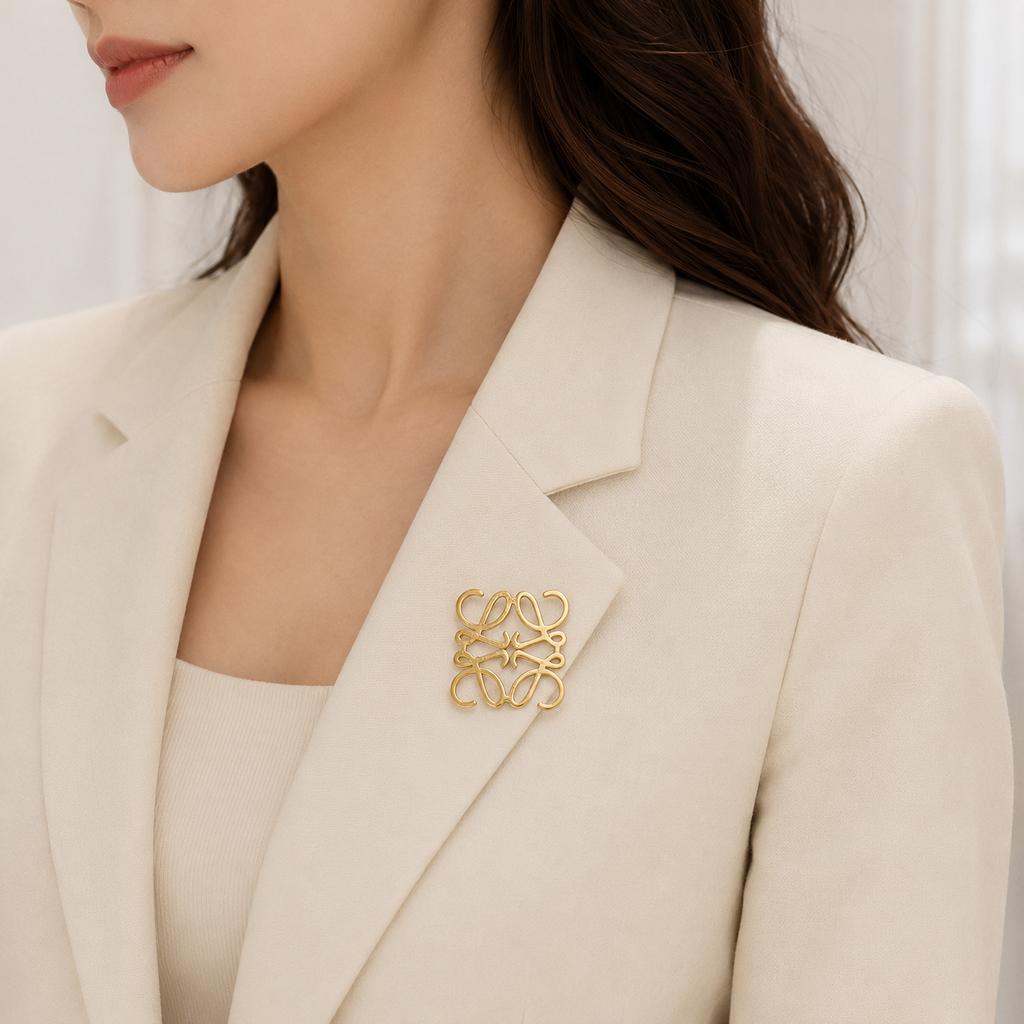 Elegant Gold Brooch