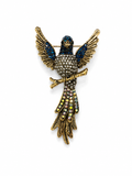 Elegant Parrot Brooch
