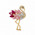 Elegant Flamingo Brooch