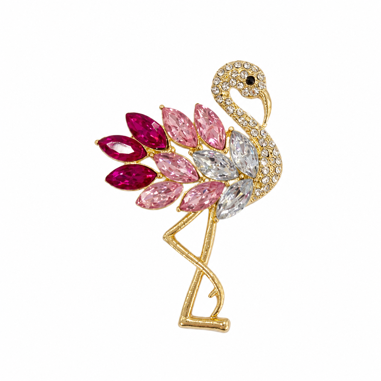 Elegant Flamingo Brooch