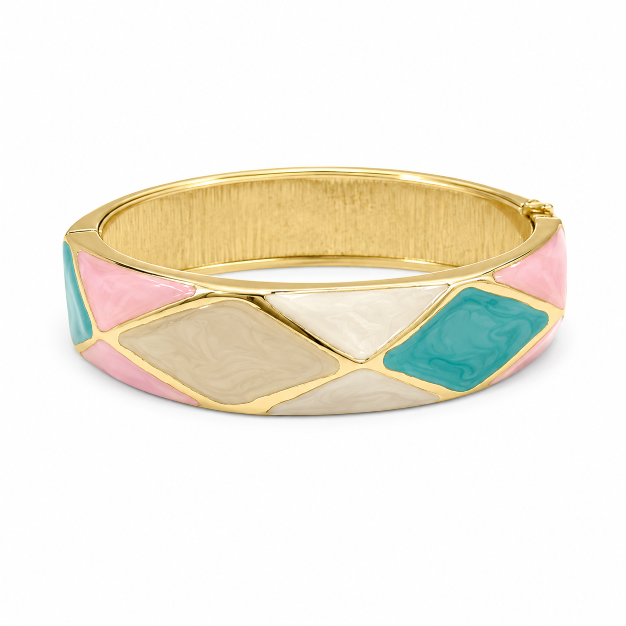 Multicolor Gold Bangle