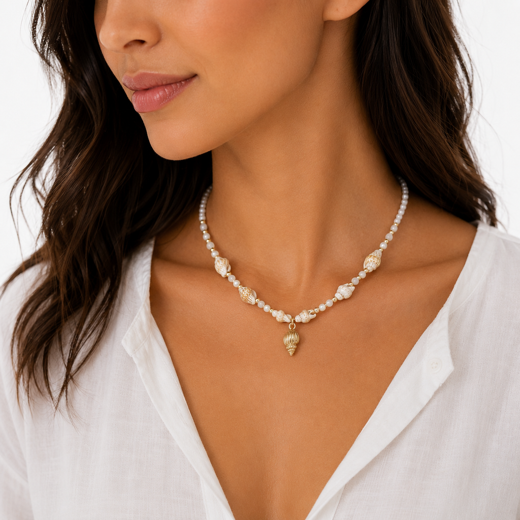 White Shell Necklace