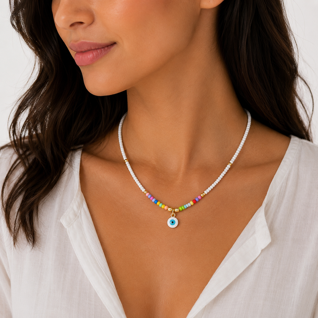 Colorful Evil Eye Necklace
