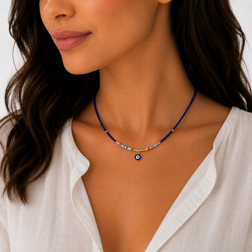 Blue Evil Eye Necklace