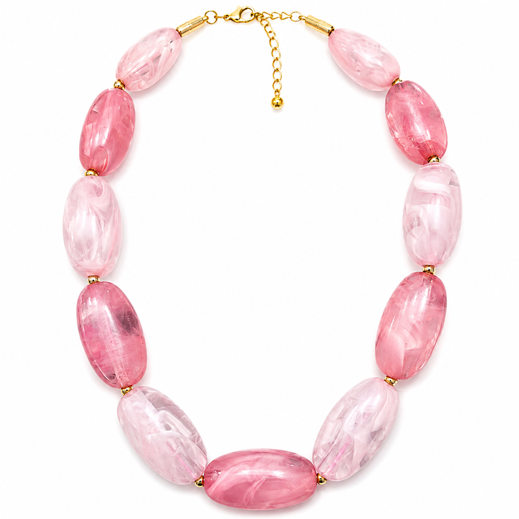 Pink Rose Quartz Necklace 🌸