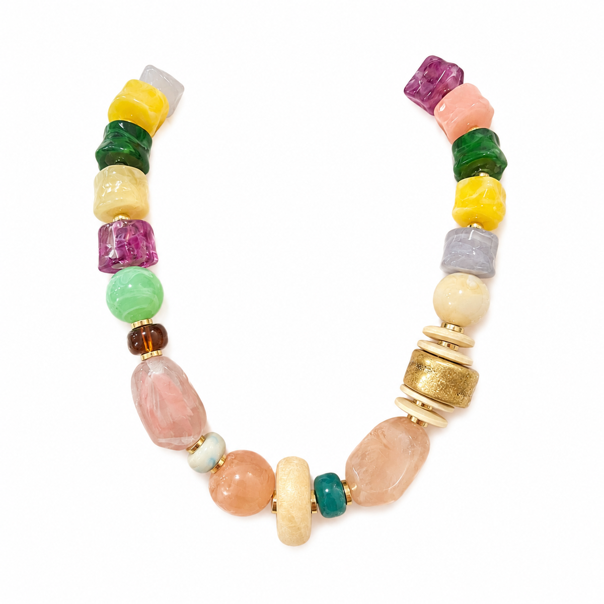 Colorful Chunky Bead Necklace