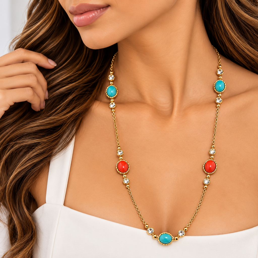Tropical Gold 🩵❤️✨