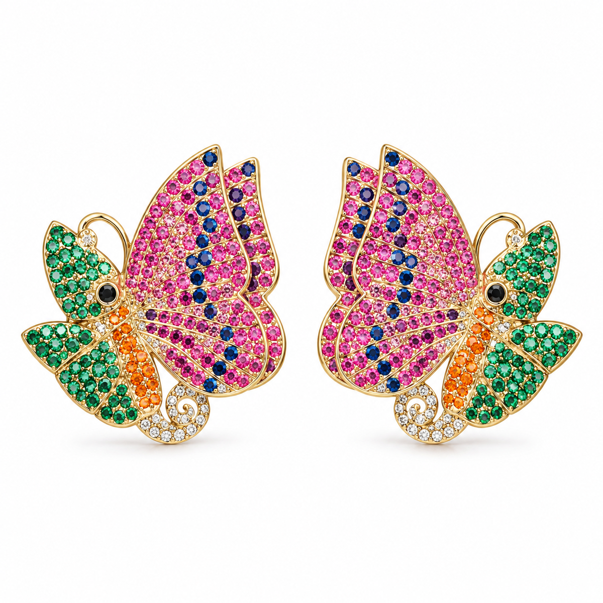 Rainbow Butterfly Earrings