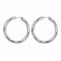 Silver Classic Hoop Earrings ✨�