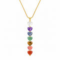 Rainbow Heart Gemstone