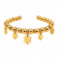 Golden Clover Charm Bracelet ✨
