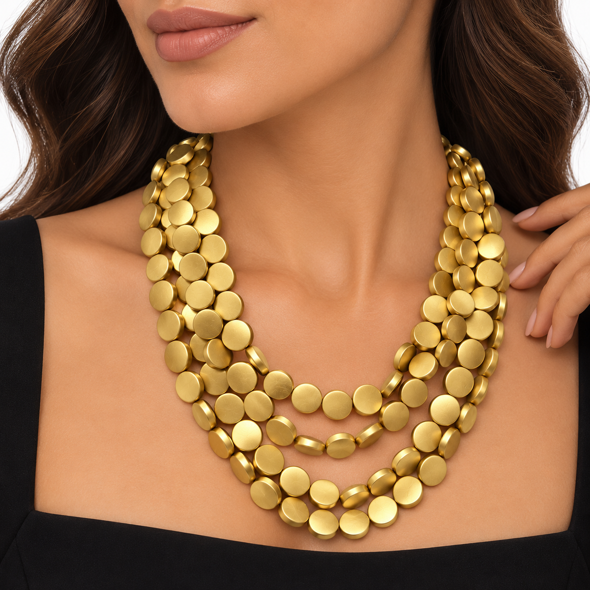 Elegant Layered Gold Necklace