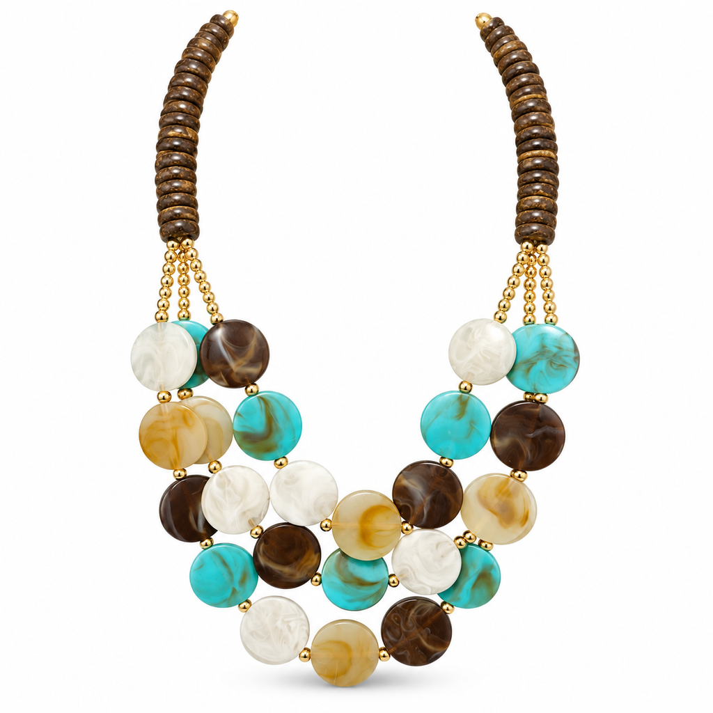 Boho Multicolor Statement Necklace
