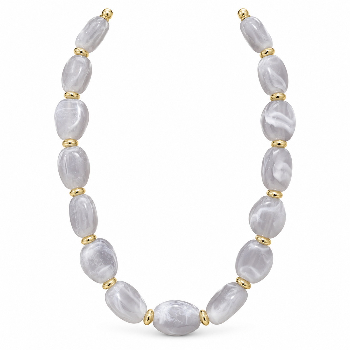 Elegant Lavender Marble Necklace