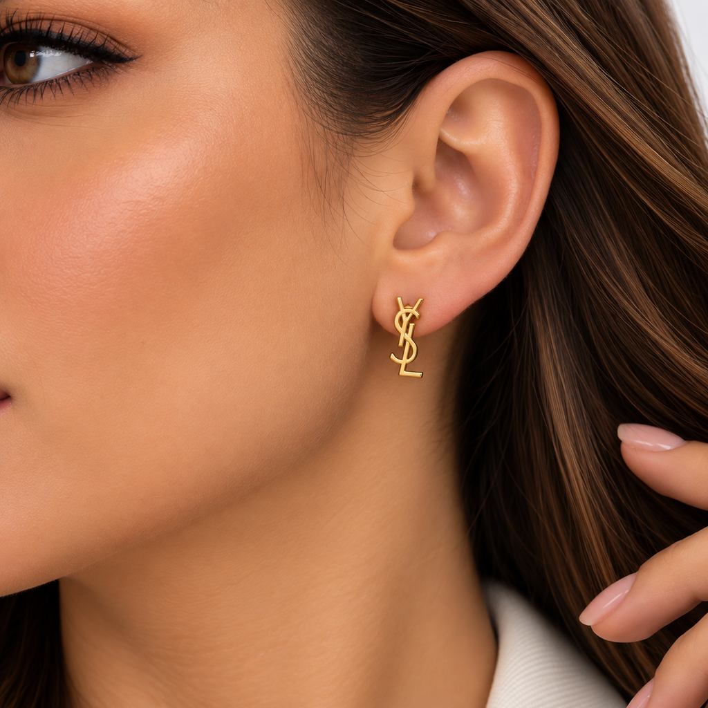 Elegant Gold SL Earrings