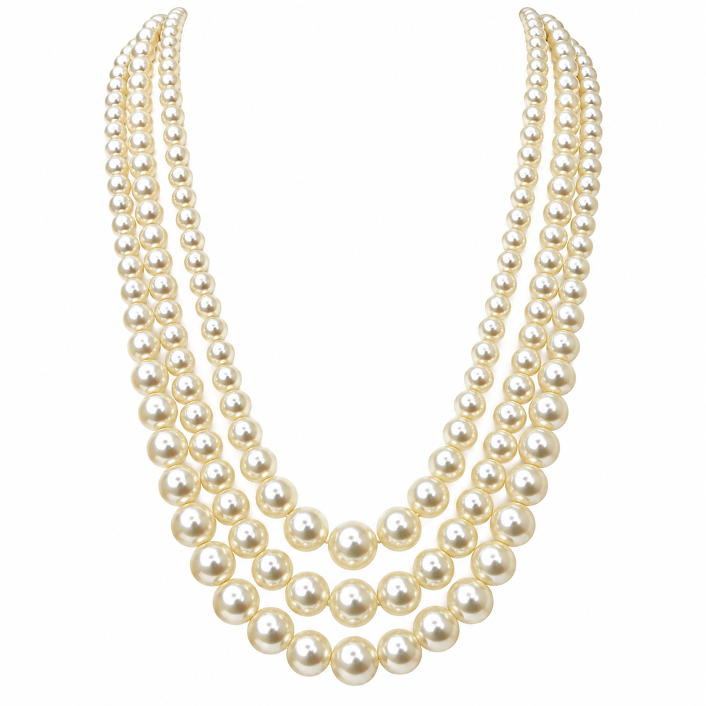 Elegant Layered Pearl Necklace