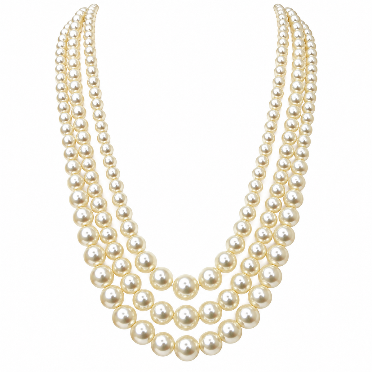 Elegant Layered Pearl Necklace