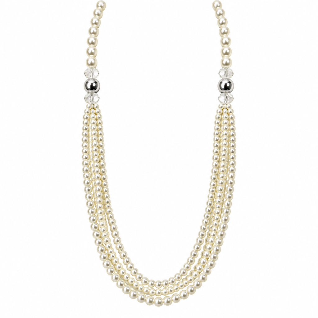 Elegant Layered Pearl Necklace