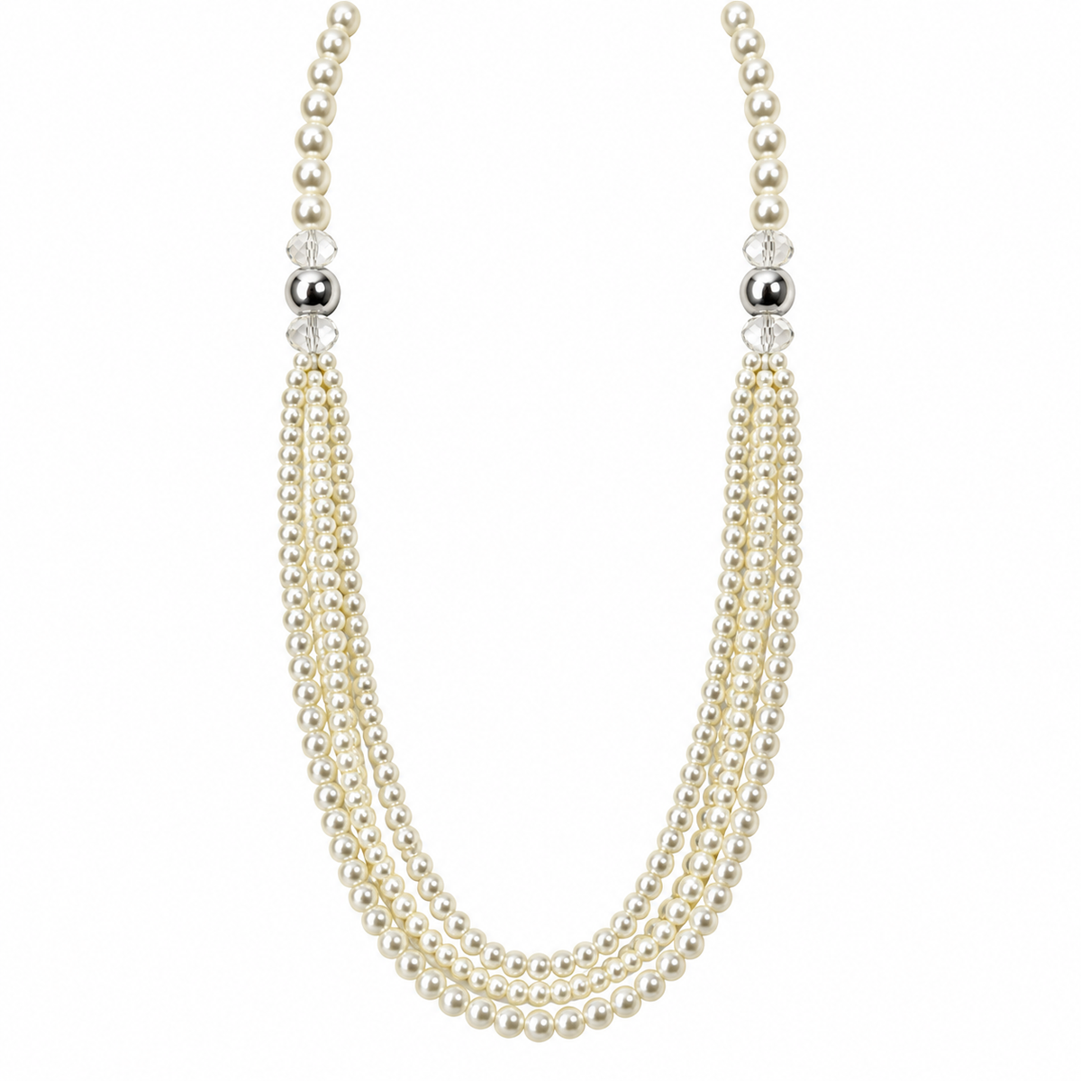 Elegant Layered Pearl Necklace