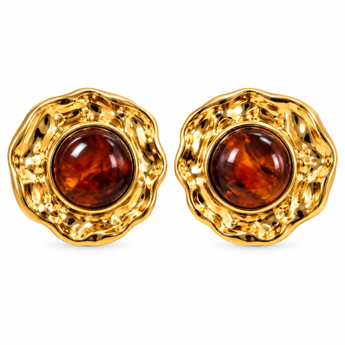 Amber Bloom Earrings ✨🧡