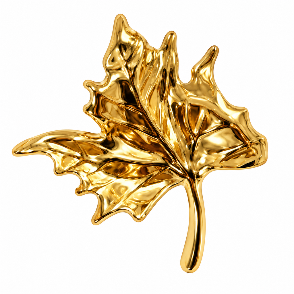 Golden Leaf Brooch