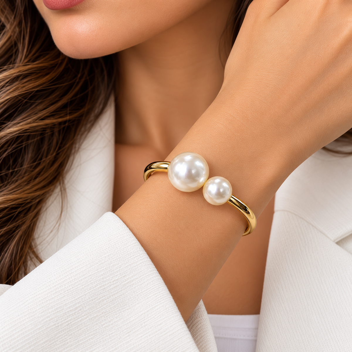 Golden Pearl Cuff