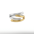 Two-Tone Triple Wrap Ring