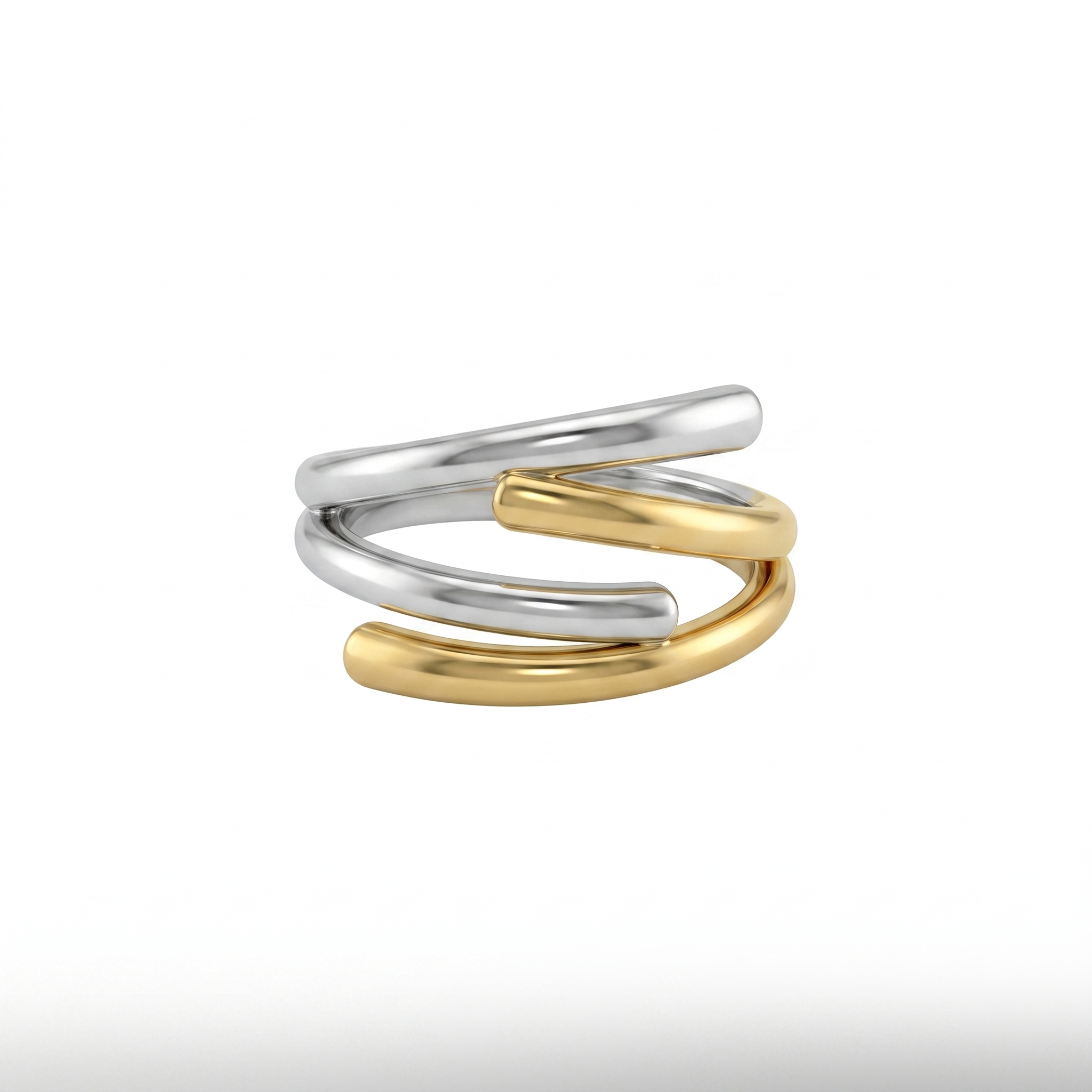 Two-Tone Triple Wrap Ring