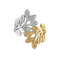 Two-Tone Olive Leaf Ring
