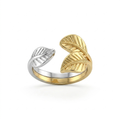 Twin Leaf Ring