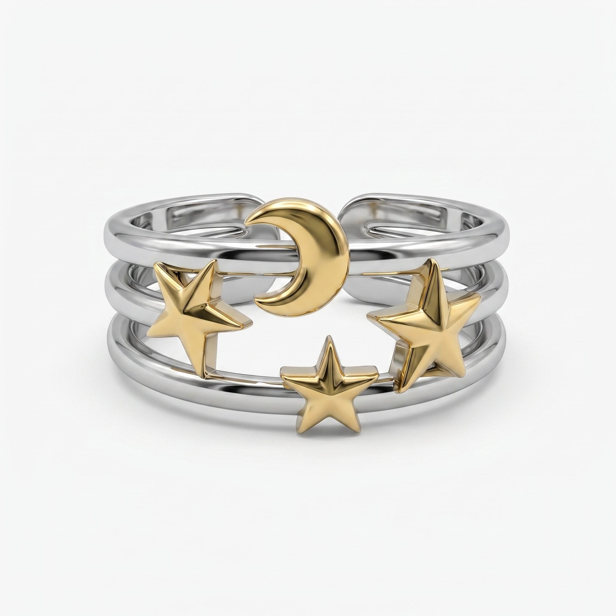 Moon & Stars Ring