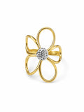 Gold Daisy Outline Ring