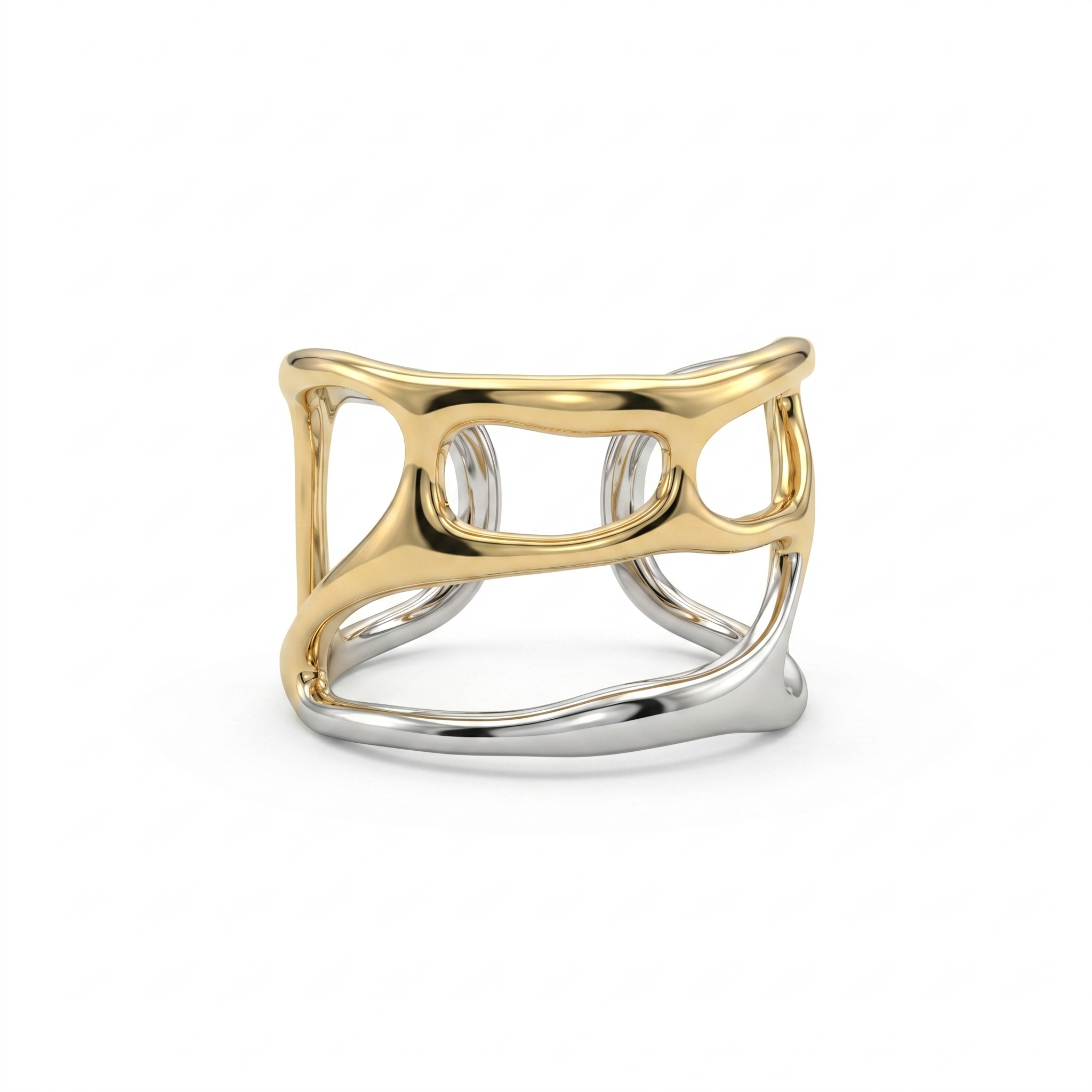 Two-Tone Arch Cuff Ring