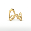 Gold Double Wave Ring