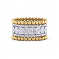 Two-Tone Daisy Band Ring