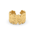 Gold Daisy Cuff Ring