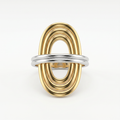 Gold Oval Statement Ring